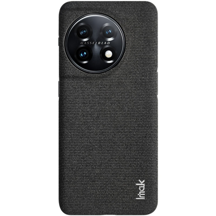 For OnePlus 11 5G imak Ruiyi Series Cloth Texture PU + PC Phone Case(Black) by imak