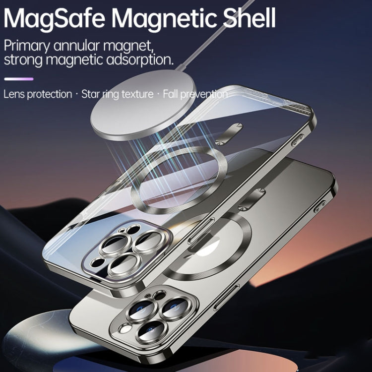 For iPhone 15 Plus SULADA MagSafe Plating TPU Shockproof Phone Soft Case(Titanium Blue) by SULADA