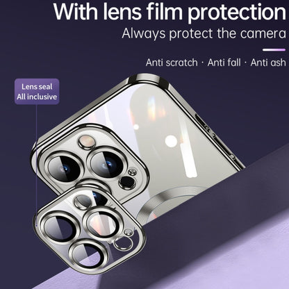 For iPhone 15 Pro SULADA MagSafe Plating TPU Shockproof Phone Soft Case(Sierra Blue) by SULADA