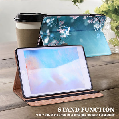 For Samsung Galaxy Tab A8 10.5 2022 Crystal Texture Painted Leather Tablet Case(Plum Bossom) by bashfashion