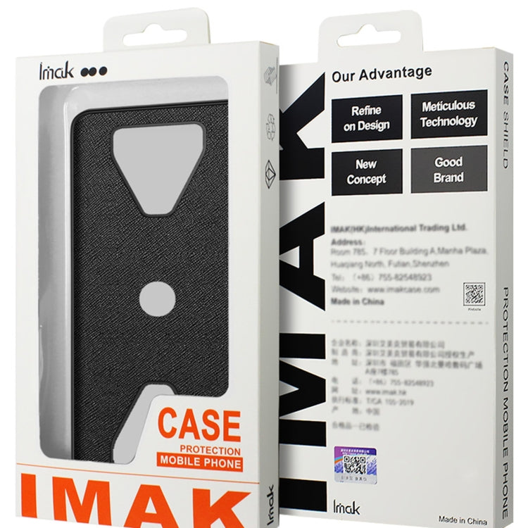 For iPhone 15 Pro Max IMAK LX-5 Series Shockproof PC + PU + TPU Protective Phone Case(Cross Texture) by imak