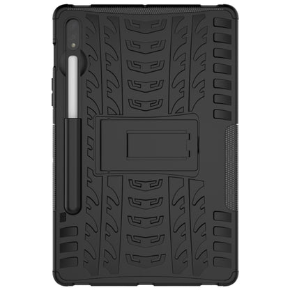 For Samsung Galaxy Tab S9 / S7 / S8 Tire Texture TPU + PC Tablet Case(Black) by bashfashion