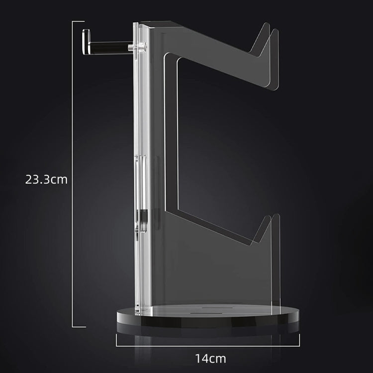For PS4 / PS5 YX029 Headphone Gamepad Desktop Display Holder(Transparent) by bashfashion
