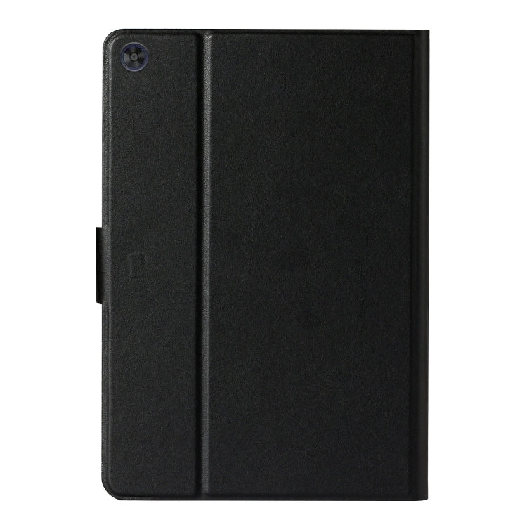 For Samsung Galaxy Tab A11 / A9 Pure Color PU Tablet Case with Sleep / Wake-up Function(Black) by bashfashion