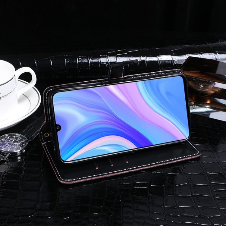 For Huawei Y8p idewei Crocodile Texture Horizontal Flip Leather Case with Holder & Card Slots & Wallet(Black) by idewei