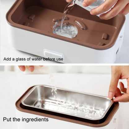 Multi Functional Microwave Oven With Plug-in Electric Cooking Electric Lunch Box, Color:Three Layers Of White(UK Plug) by bashfashion