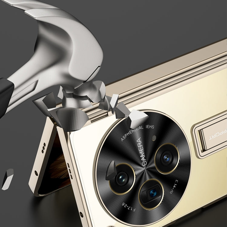 For OPPO Find N3 / OnePlus Open GKK Integrated Magnetic Fold Hinge Shockproof Phone Case(Black) by GKK