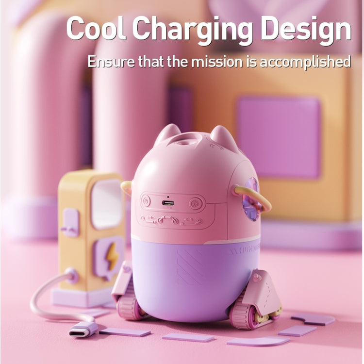 MJ066 220ML Portable Desktop Cute Cartoon Tank Car Air Humidifier with LED Lights, Model:USB(Green) by bashfashion