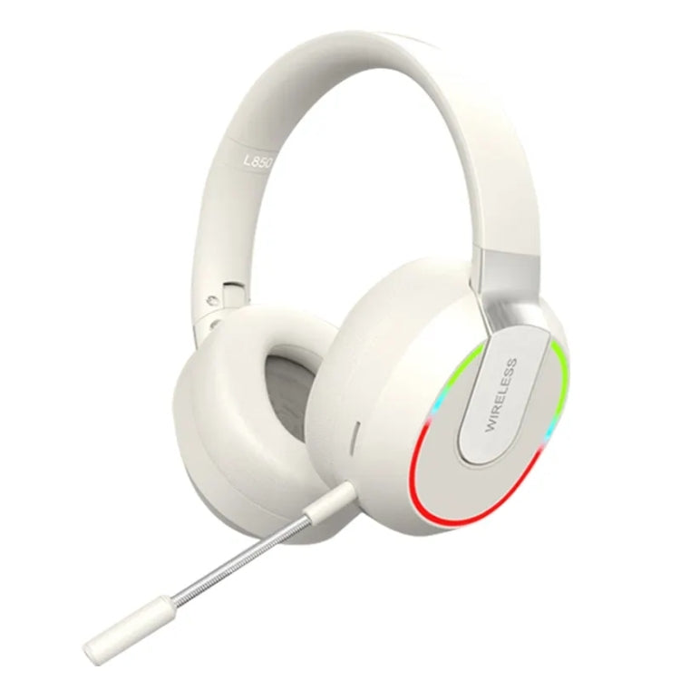 L850 Foldable ENC Noise Reduction Wireless Bluetooth Earphone with Microphone(White) by bashfashion