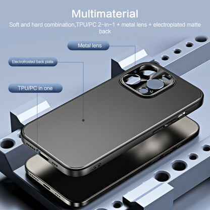 For iPhone 14 Plus R-JUST RJ-61 Electroplating Frosted TPU + PC Phone Case(Silver) by R-JUST