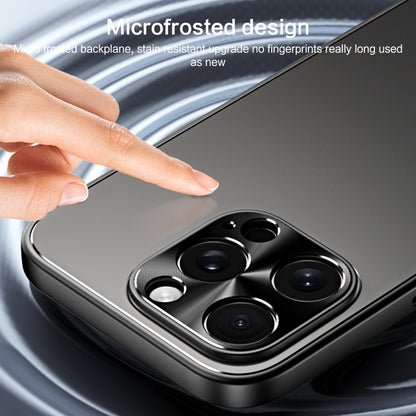 For iPhone 14 Pro R-JUST RJ-61 Electroplating Frosted TPU + PC Phone Case(Silver) by R-JUST