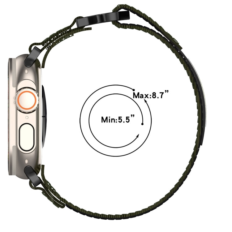 For Apple Watch Series 10 46mm Nylon Hook And Loop Fastener Watch Band(Blue) by bashfashion