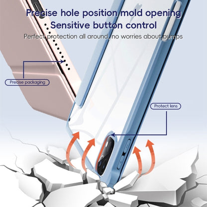 For iPad Pro 11 2022 / 2021 / 2020 ZGA Tri-Fold Voltage Smart Leather Tablet Case(Ice Blue) by ZGA