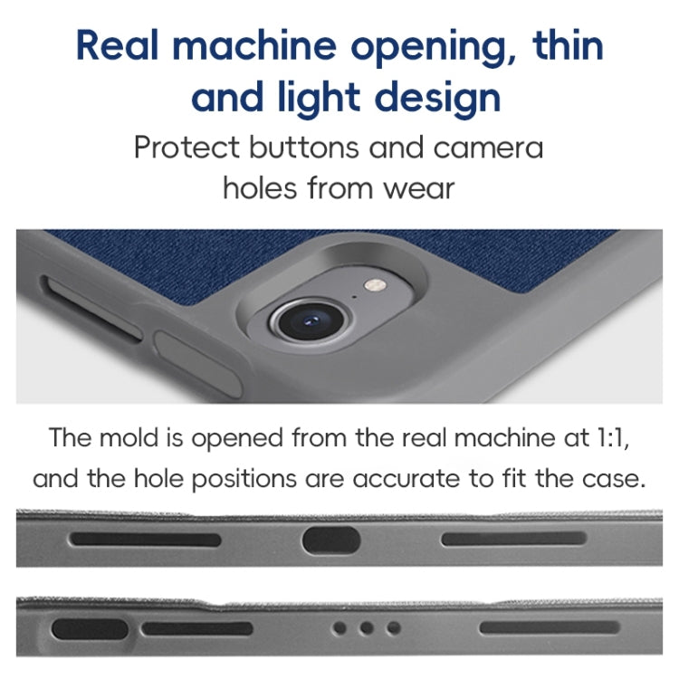 For iPad Air 10.9 2022 / 2020 ZGA Tri-Fold Voltage Smart Leather Tablet Case(Black) by ZGA