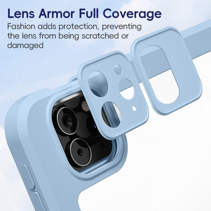 For iPad 10.2 2021/2020/2019 ZGA Tri-Fold 360 Rotation Smart Leather Tablet Case(Pink) by ZGA