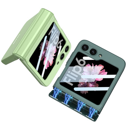 For Samsung Galaxy Z Flip6 / Flip7 FE GKK Integrated Magnetic Full Coverage Folding Phone Case(Orange) by GKK