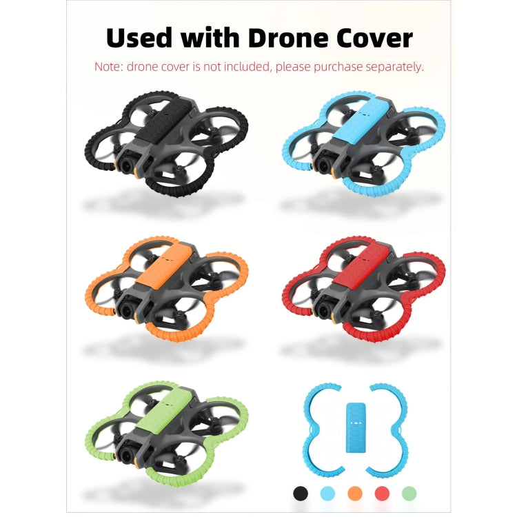 For DJI Avata 2 Sunnylife Drone Anti-Collision Protective Cover Combo Case Kit(Orange) by Sunnylife