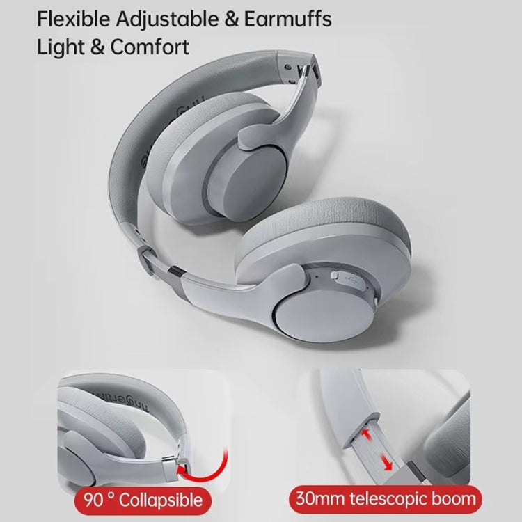 BT048 ANC Noise Reduction Bluetooth 5.3 Wireless Headset(Grey) by bashfashion