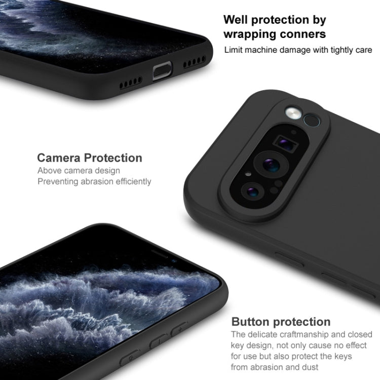 For Google Pixel 9 Pro XL IMAK UC-3 Series Shockproof Frosted TPU Phone Case(Black) by imak
