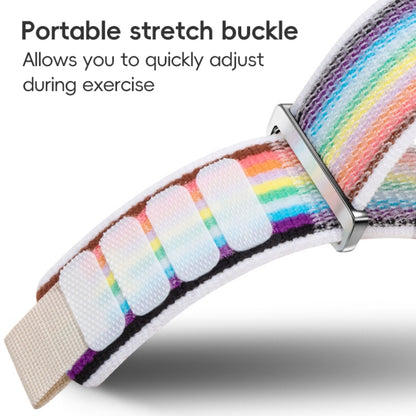 For Apple Watch Ultra 2 49mm Dual-Section Loop Nylon Watch Band(Colorful Starlight) by bashfashion