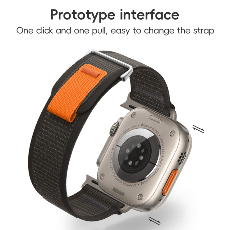 For Apple Watch Ultra 2 49mm Dual-Section Loop Nylon Watch Band(Colorful Starlight) by bashfashion