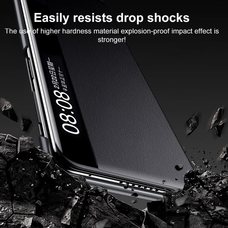 For Huawei Mate X5 / X3 SULADA Smart Series Wristband Holder Smart View Window Genuine Leather Phone Case(Green) by SULADA