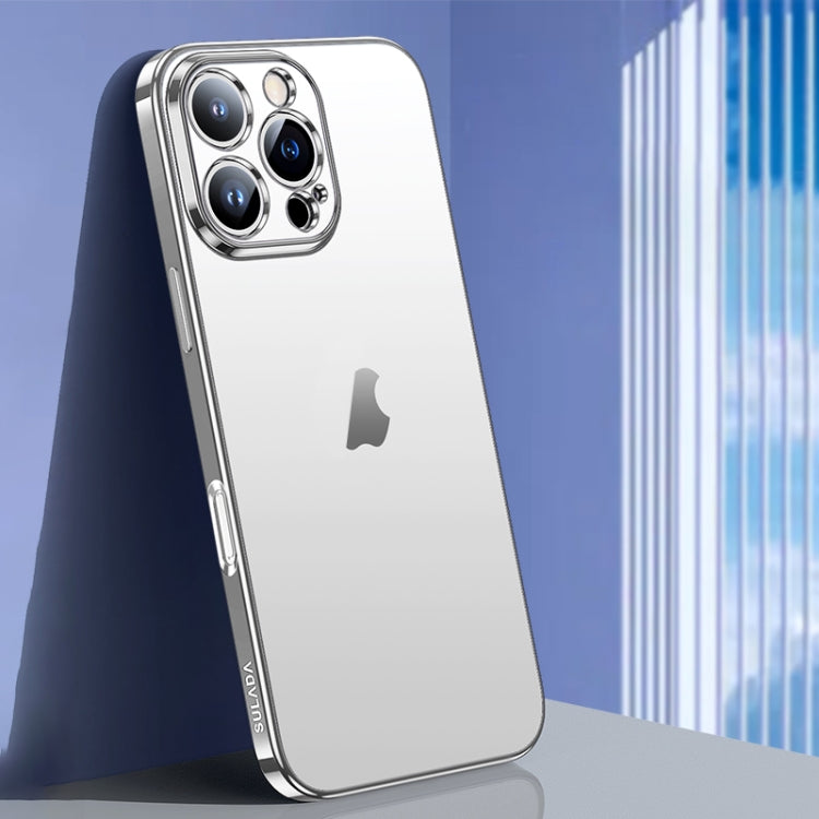 For iPhone 16 Pro SULADA Natural Color Series Electroplating Frosted TPU Phone Case(Silver) by SULADA