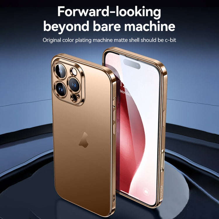 For iPhone 16 SULADA Natural Color Series Electroplating Frosted TPU Phone Case(Silver) by SULADA