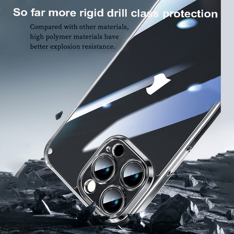 For iPhone 16 Plus SULADA TPU Frame Tempered Glass Transparent Phone Case(Black) by SULADA