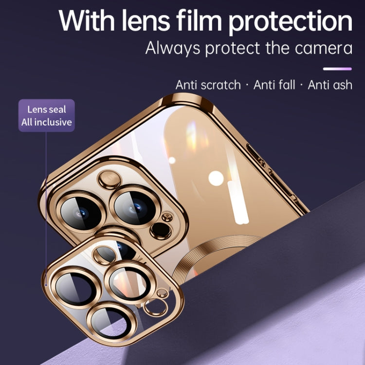 For iPhone 16 Plus SULADA MagSafe Plating TPU Shockproof Phone Soft Case(Gold) by SULADA