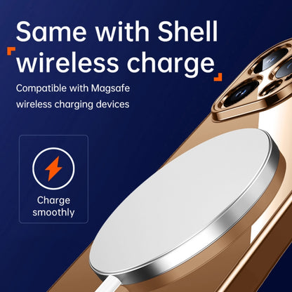 For iPhone 16 Pro Max SULADA Shine Through Series Plating TPU Transparent Phone Case(Space Black) by SULADA