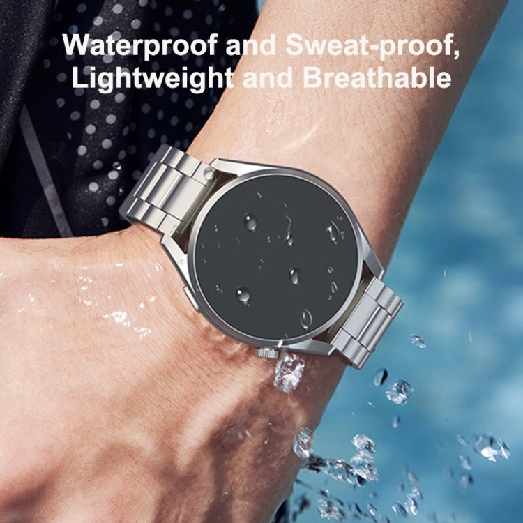 For Huawei Watch GT 5 / GT 4 46mm Button Style Three Beads Titanium Steel Quick Release Watch Band(Silver) by bashfashion