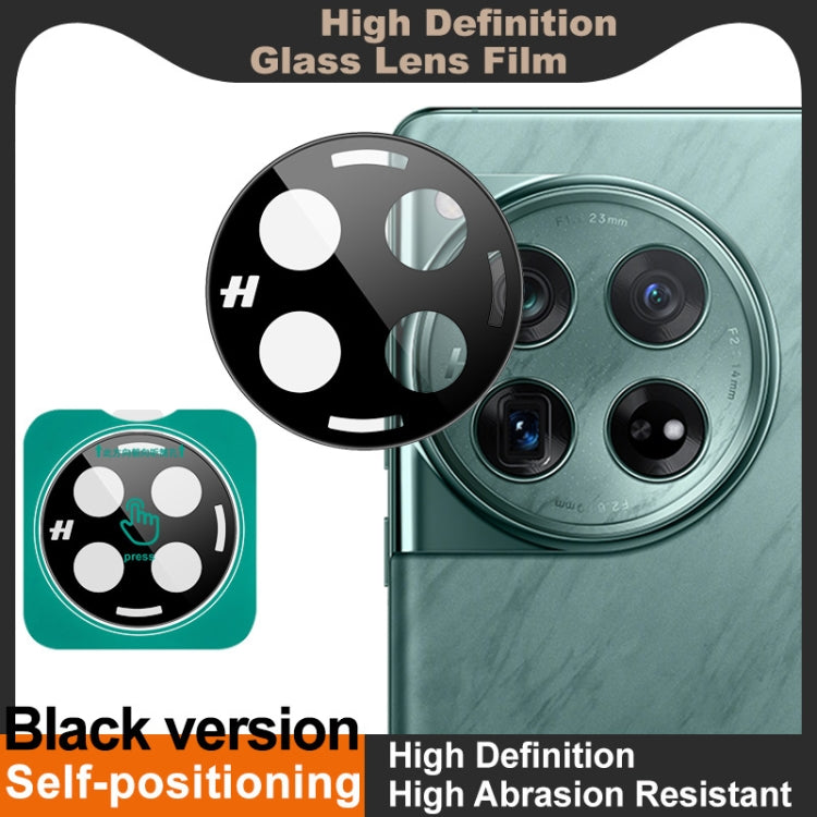 For OnePlus 12 5G imak Black Version HD Glass Rear Camera Lens Film, Self-positioning Version by imak
