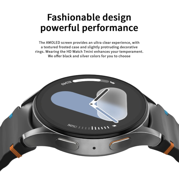 HD Watch7 mini 1.3 inch AMOLED Screen Smart Watch(Green) by bashfashion