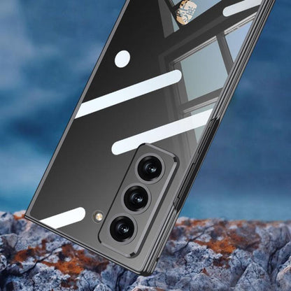 For Samsung Galaxy Z Fold6 Slim GKK Integrated Electroplating Phantom Full Coverage Phone Case(Black) by GKK