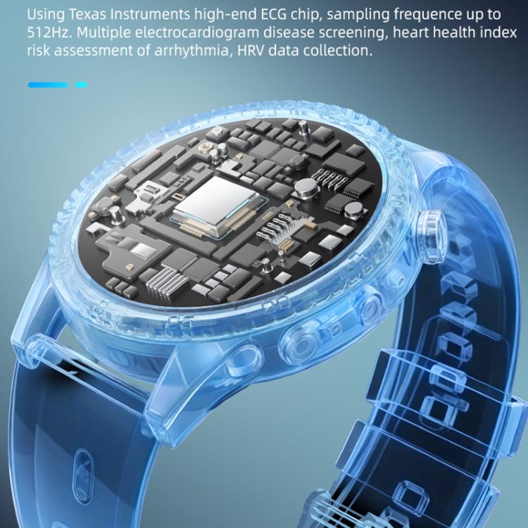 H9 1.43 inch Silicone Strap ECG Smart Watch Supports Bluetooth Calls/Smart Voice Assistant(Black) by bashfashion