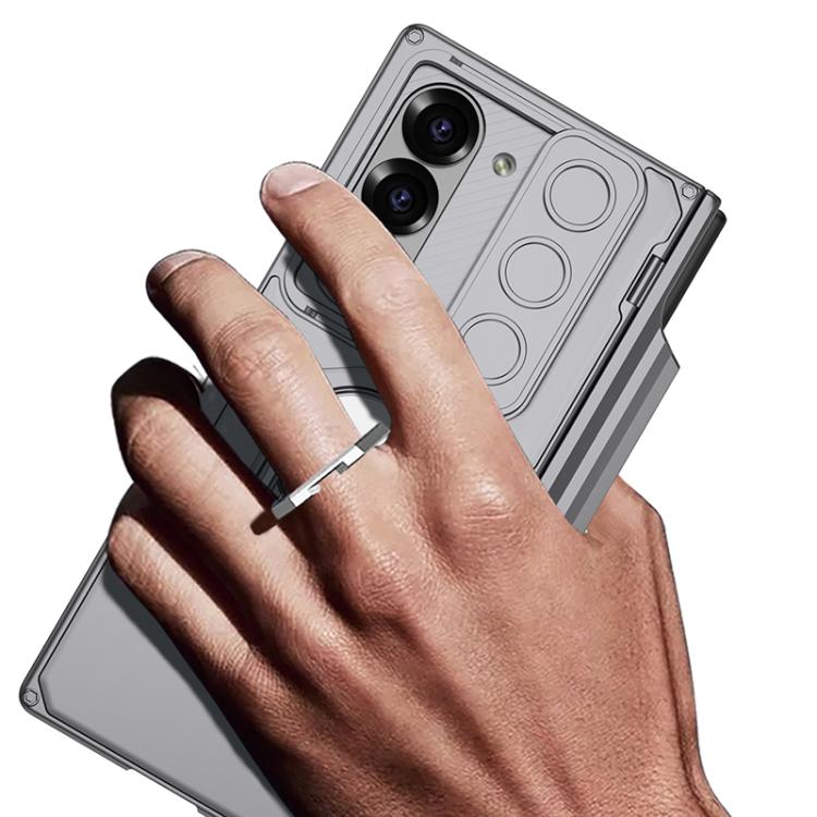 For Samsung Galaxy Z Fold6 GKK Integrated Folding Armored Shell PC Phone Case with Pen Box(Green) by GKK