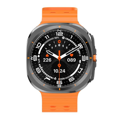 X7 1.51 inch IPS Screen Bluetooth Smart Watch Supports Healthy Monitoring(Orange) by bashfashion