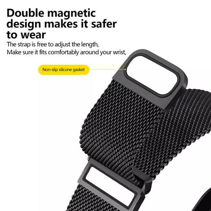 Kalebol 20mm Universal Loop Double Magnetic Buckle Milanese Strap(Gold) by Kalebol