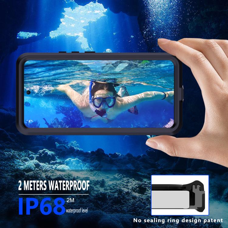 For Redmi Note 14 Pro 5G RedPepper Mars Series IP68 Waterproof Phone Case(Black) by RedPepper