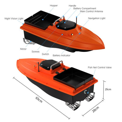 D80 High Power Smart Remote Control Fishing Bait Boat Support Trawling, Plug:EU Plug by bashfashion