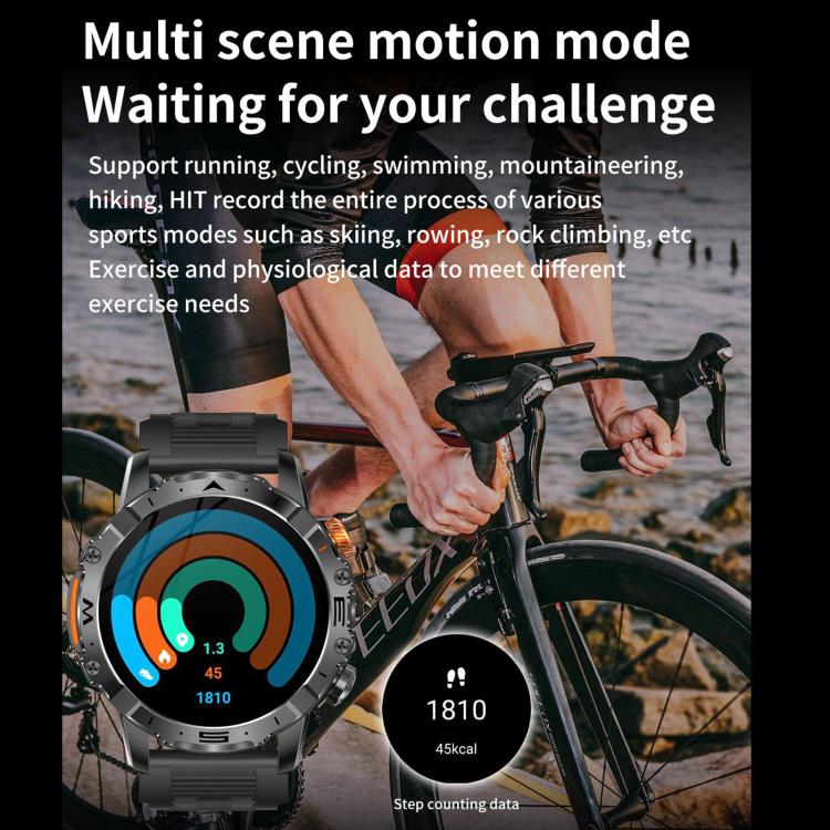 BH11 4G LTE Android 8.1 Smart Watch, 2GB+16GB, Unisoc 8541 Quad Core, Support Heart Rate / Blood Oxygen(Black Silicone) by bashfashion