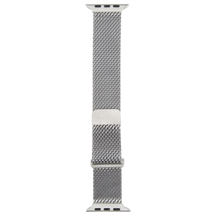 For Apple Watch 42mm / 41mm / 40mm / 38mm Double-section Magnetic Milanese Titanium Watch Band(Silver) by bashfashion