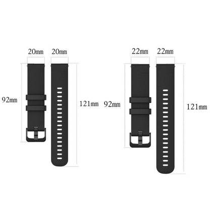 18mm For Garmin Venu 2S / Move 3S / Active S xDfind Small Plaid Solid Color Silicone Watch Band(Teal) by xDfind