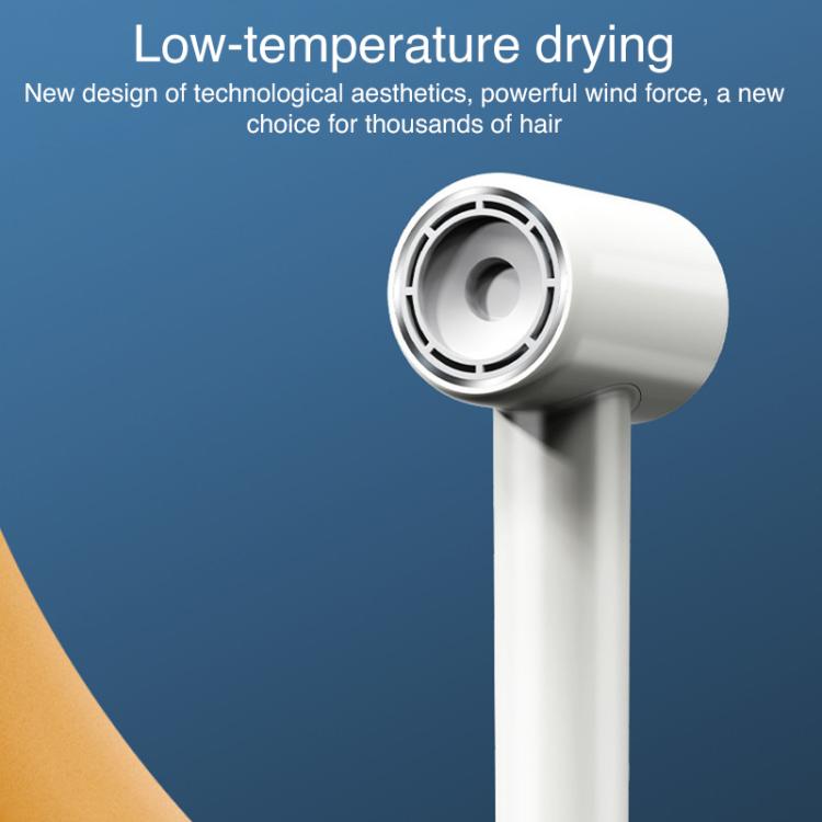 WG-F02 LED Digital Display High Speed Negative Ion Hair Dryer, US Plug(White) by bashfashion