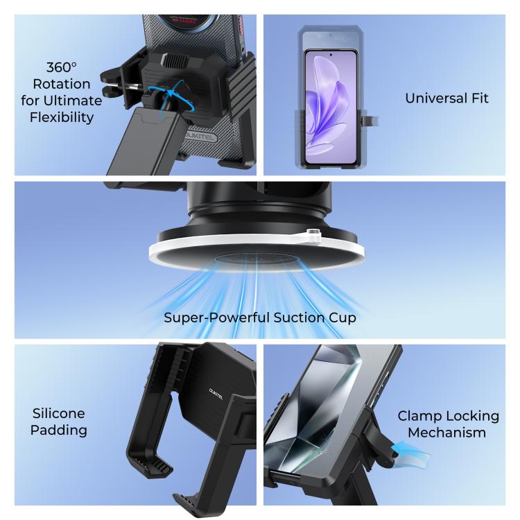 OUKITEL 360 Degree Rotating Adjustable Bicycle Phone Mount Holder(Black) by OUKITEL