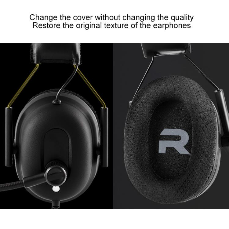 1 Pair Printing Insert Earpads For Somic G936N / G936, Material:Protein Leather(Black) by bashfashion