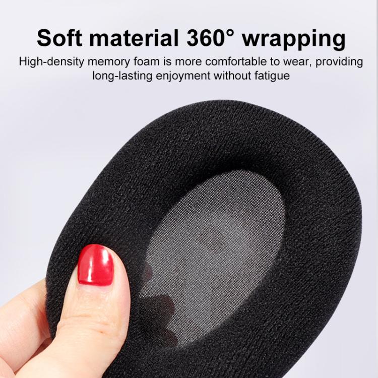 1 Pair Insert Replacement Earpads For Logitech G Pro X, Material:Lambskin(Black) by bashfashion