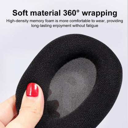 1 Pair Insert Replacement Earpads For Logitech G Pro X, Material:Glitter Velvet(Black) by bashfashion