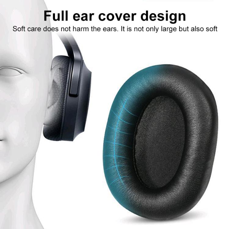 2pcs Insert Replacement Earpads For Razer Barracuda / Barracuda X, Material:Protein Leather(Grey) by bashfashion